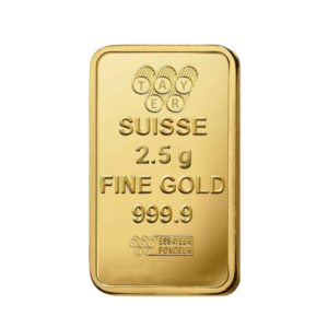 سبيكة ذهب صافي 2.5 جرام عيار 24 قيراط