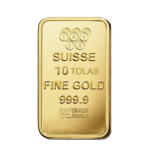 سبيكة ذهب صافي 10 تولة (116.6 جرام) عيار 24 قيراط